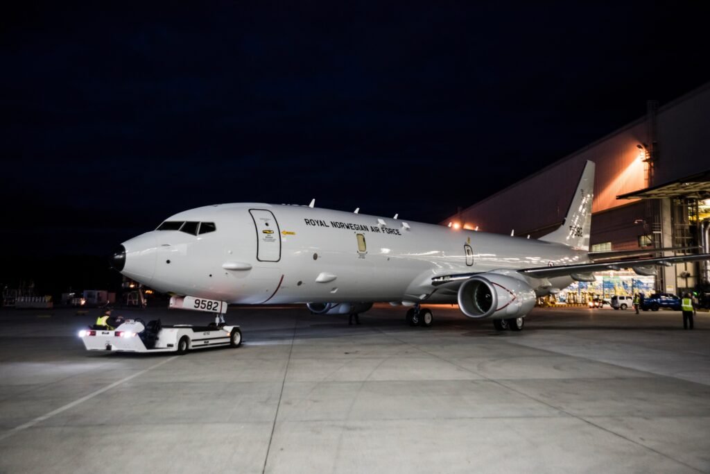 Norway’s First P-8A Poseidon Rolls Out of Boeing Paint Shop