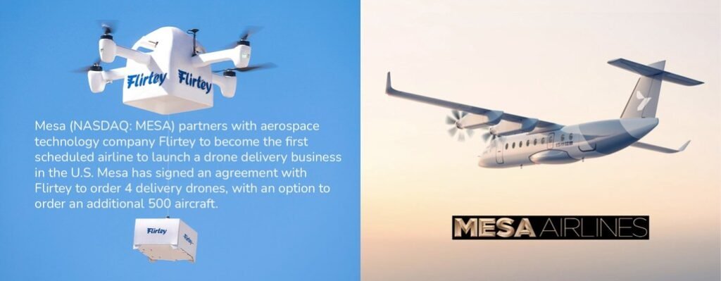 Mesa Air Group First Scheduled Airline to Launch U.S. Drone Delivery Business