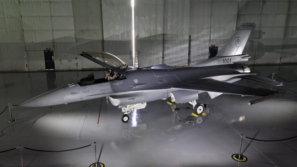 Lockheed Martin unveils Slovakia’s first F-16 block 70 aircraft