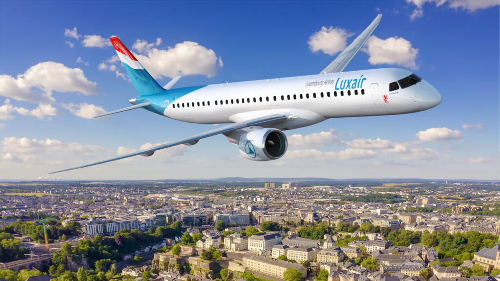 Luxair orders four Embraer E195-E2 and secures delivery positions for additional five