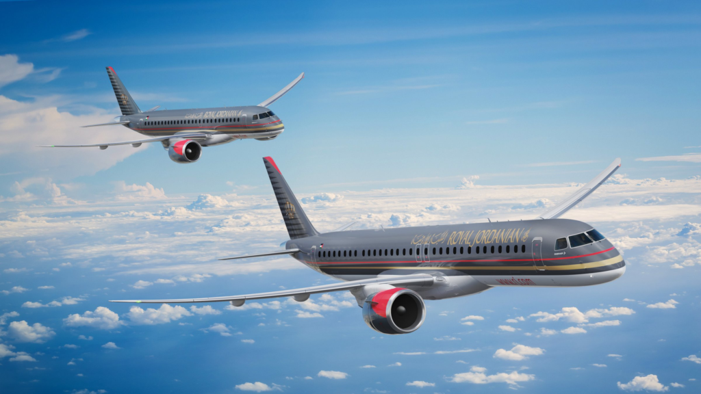 Royal Jordanian Airlines sign pool program agreement with Embraer for E2 fleet support