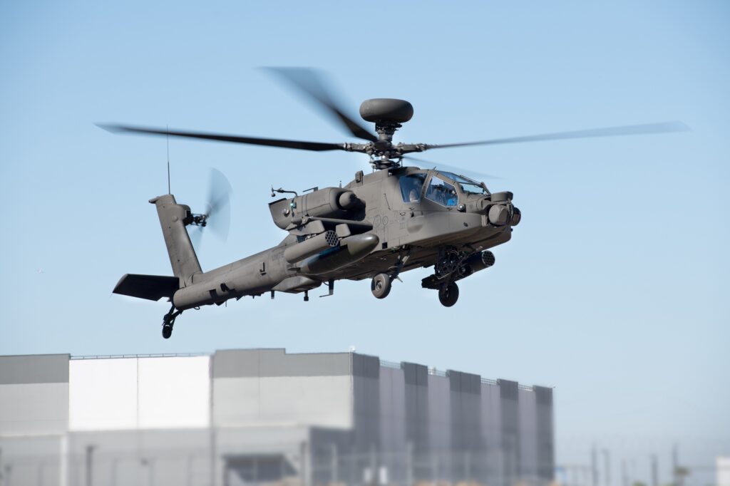 Boeing enhanced AH-64E Apache helicopter completes first flight