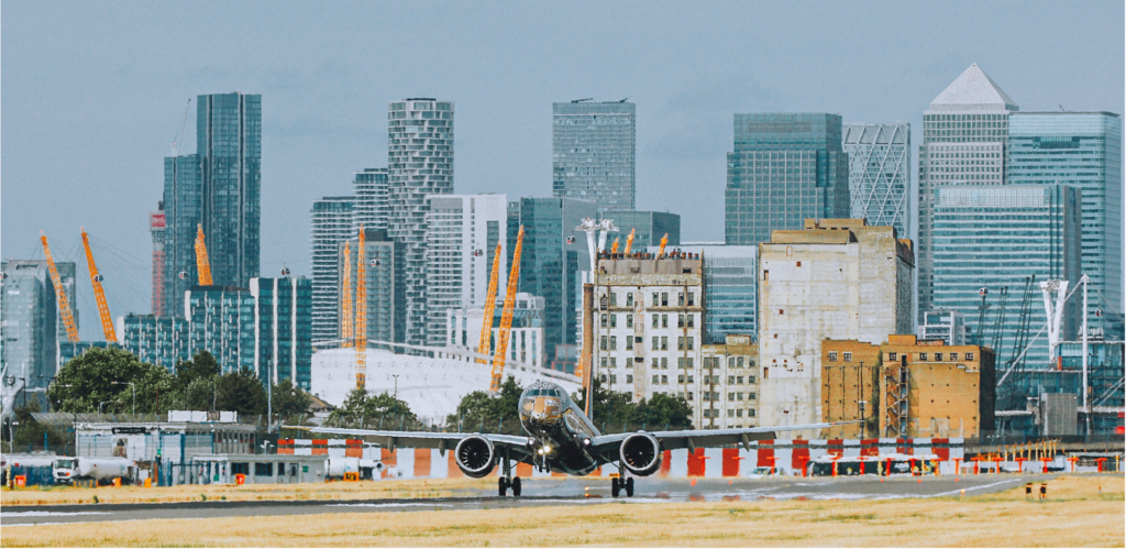 Embraer E195-E2 receives steep approach certification for London City Airport