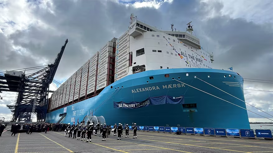 Maersk names latest dual fuel vessel Alexandra Maersk