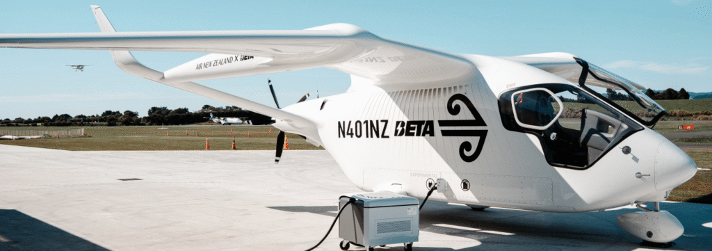 Air New Zealand & BETA Technologies team for first Tauranga electric aircraft take-off
